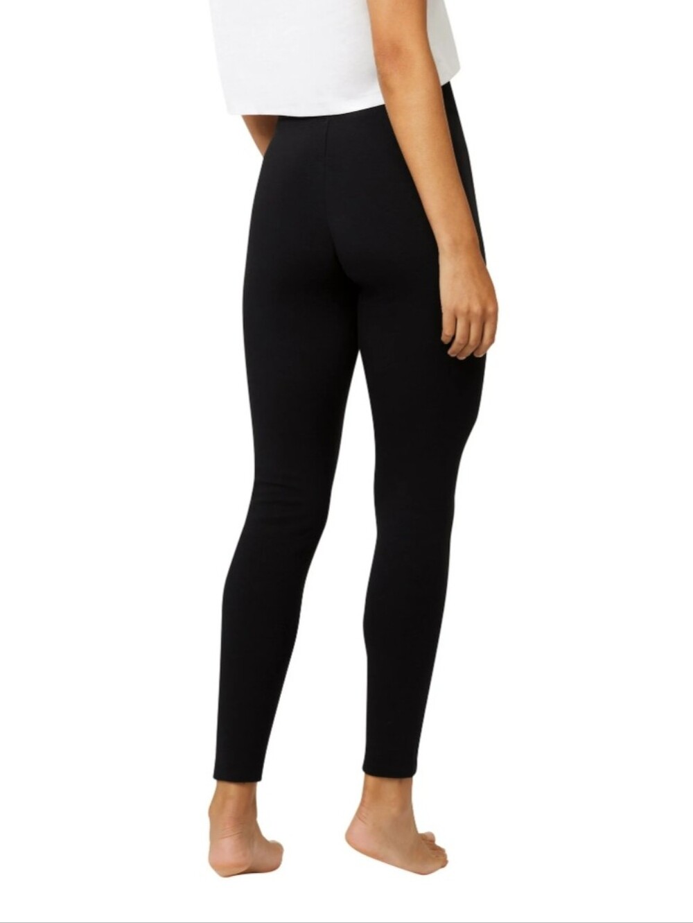 Hanes EcoSmart Cozy Fitted Jogger Leggings - Black Size SM - Picture 4 of 8